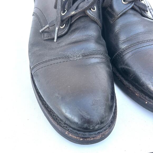 Thursday Boot Company Captain Lace Up Black Leather Ankle Boots Shoes 11 - Picture 5 of 13